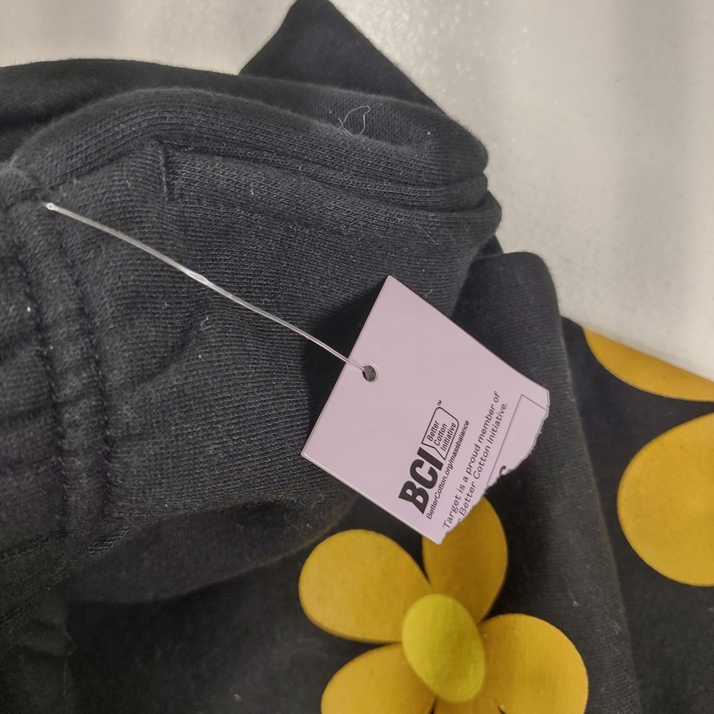 Wild Fable Black Joggers with Yellow Flower - Picture 3 of 4